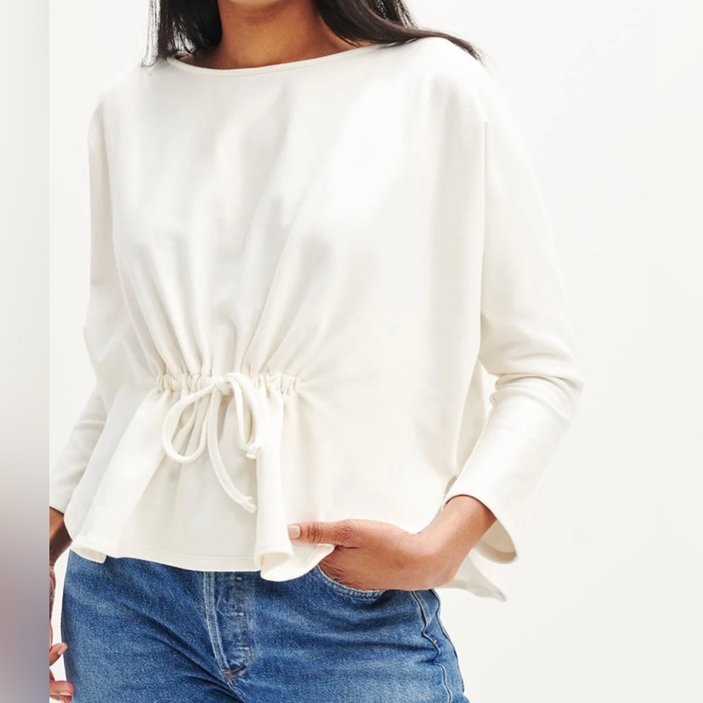 NWT Amour Vert Rhea Zero Waste Sweatshirt Salt O/S